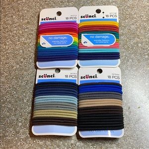 Scunci 18PCS Elastics 4packs